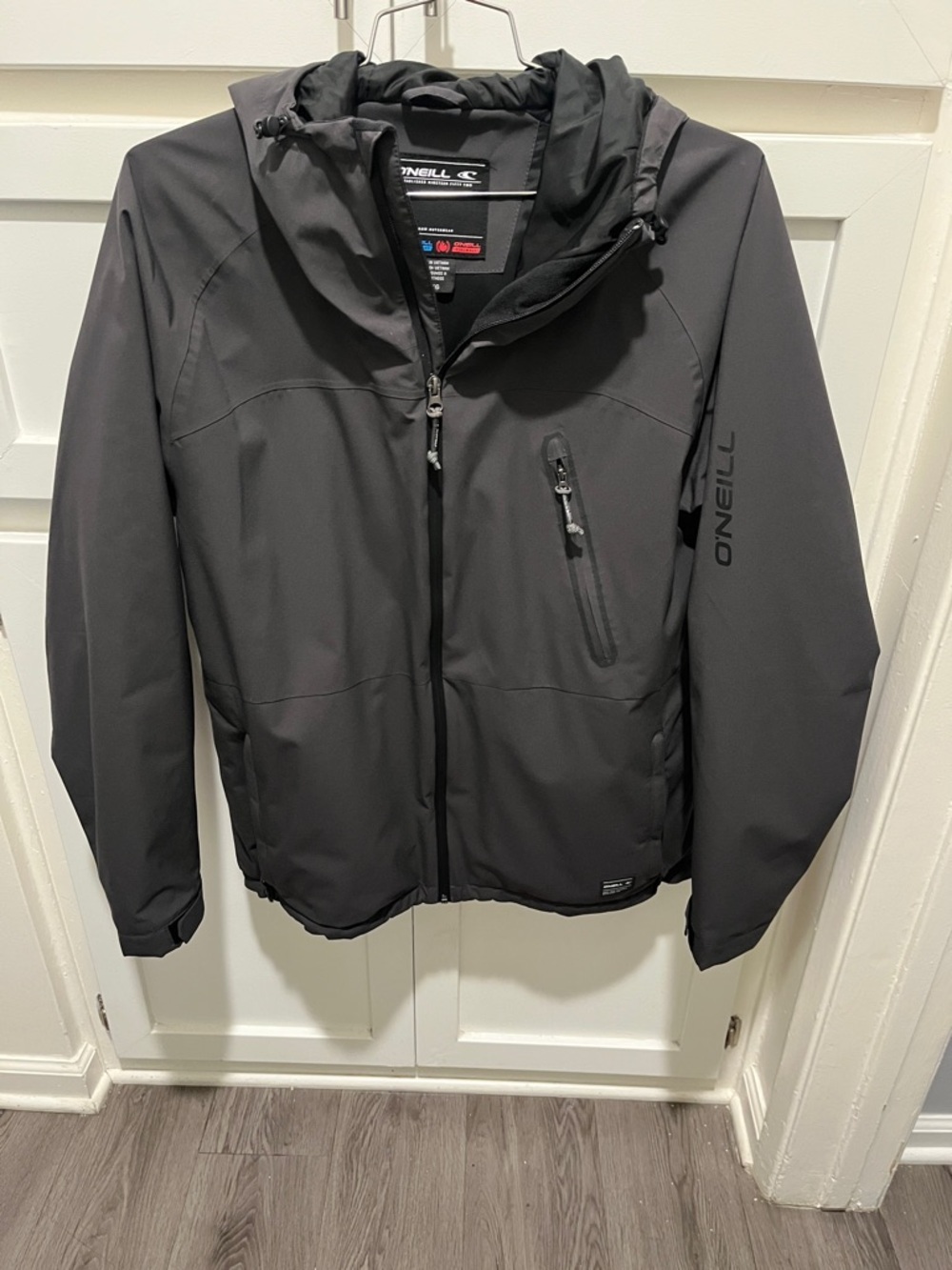 O'Neill Men's Black Hooded Snowboard Jacket